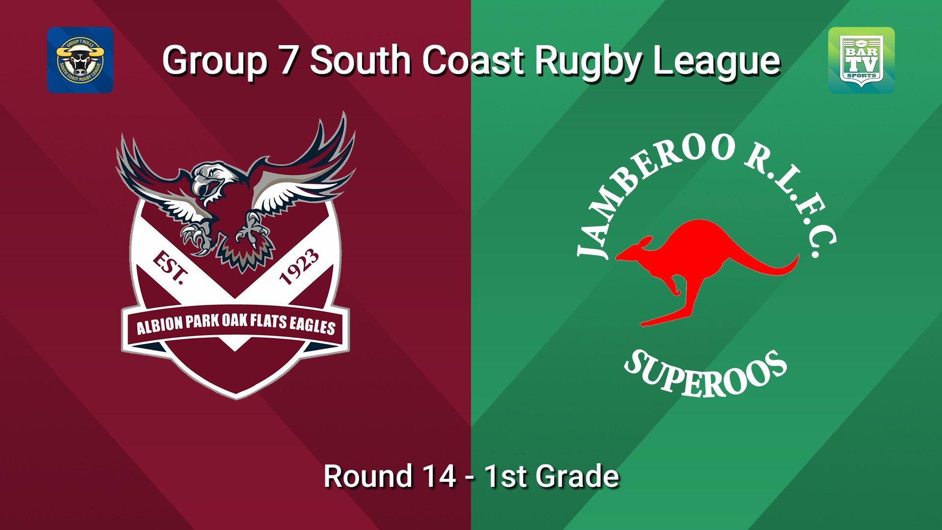 260725-video-South Coast Round 14 - 1st Grade - Albion Park Oak Flats v Jamberoo Superoos Slate Image