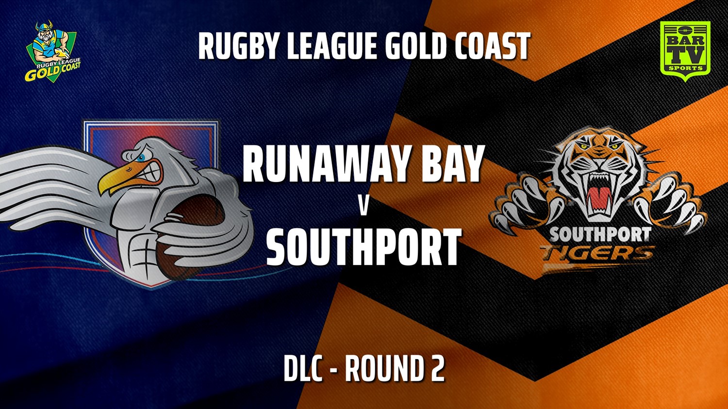 210516-RLGC Round 2 - DLC - Runaway Bay v Southport Tigers Slate Image