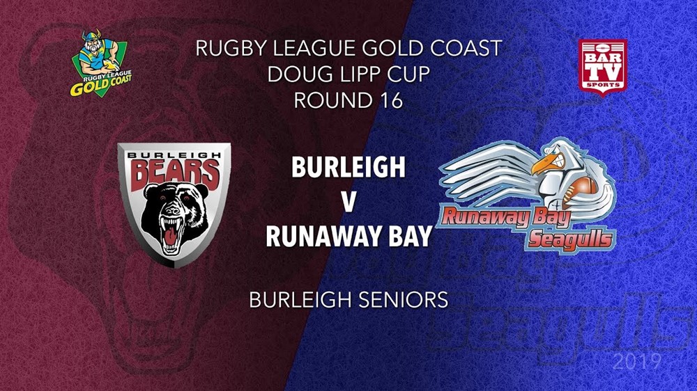 RLGC Round 16 - A Grade - Burleigh Bears v Runaway Bay Slate Image