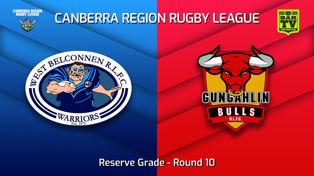MINI GAME: Canberra Round 10 - Reserve Grade - West Belconnen Warriors v Gungahlin Bulls Slate Image