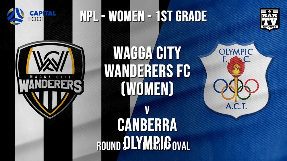 NPLW - Capital Round 3 - Wagga City Wanderers FC (women) v Canberra Olympic FC (women) Slate Image