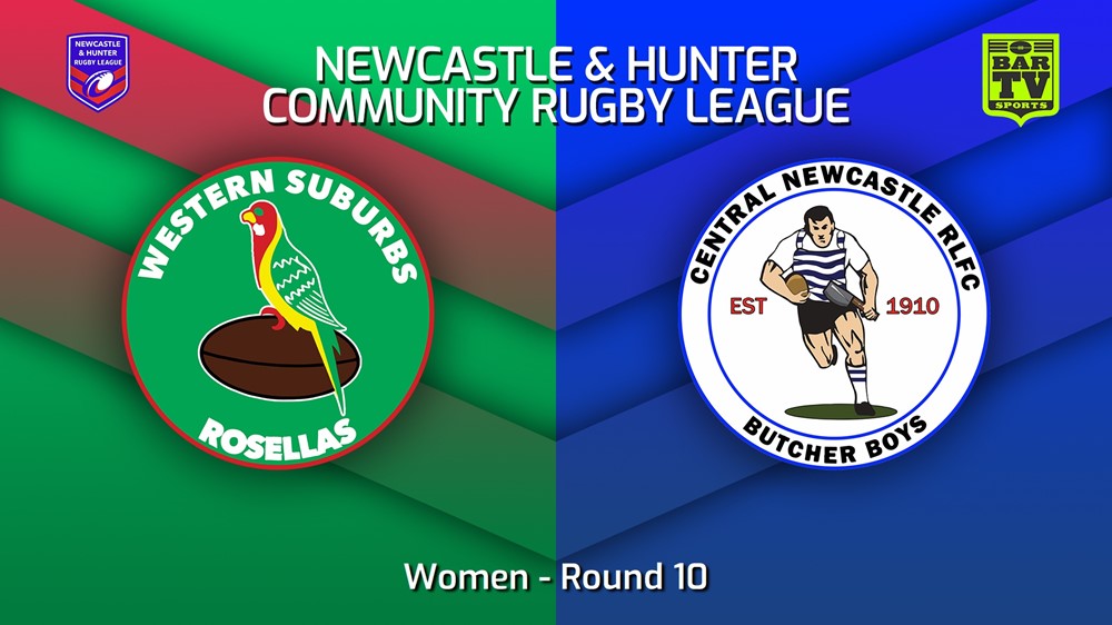MINI GAME: NHRL Round 10 - Women - Western Suburbs Rosellas v Central Newcastle Slate Image