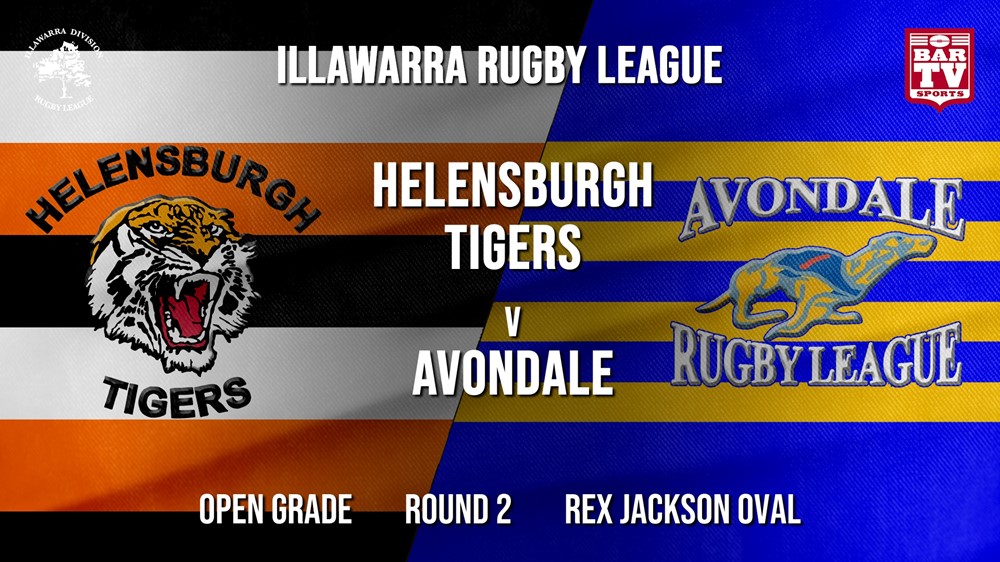 IRL Round 2 - Open Grade - Helensburgh Tigers v Avondale RLFC Slate Image
