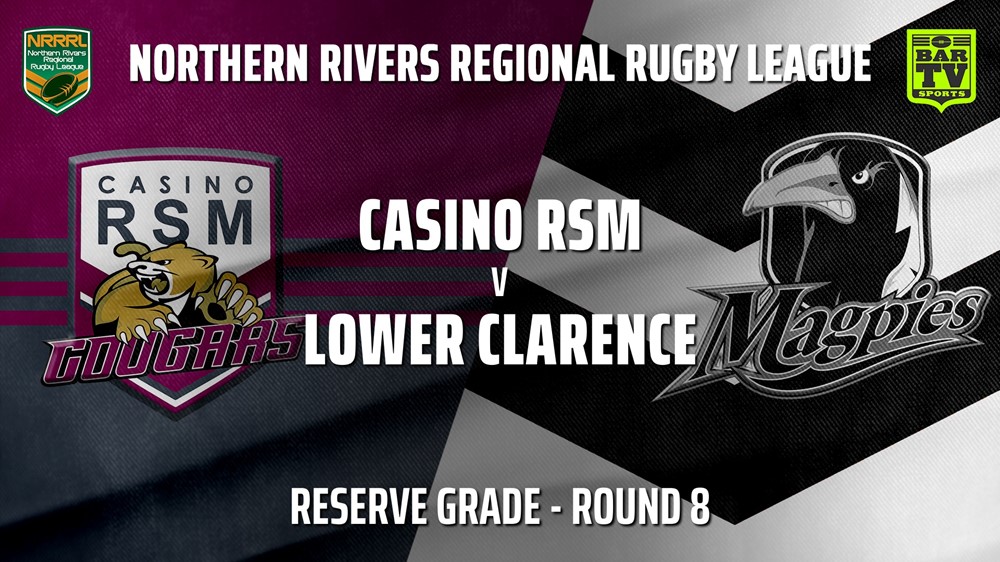 210704-Northern Rivers Round 8 - Reserve Grade - Casino RSM Cougars v Lower Clarence Magpies Slate Image