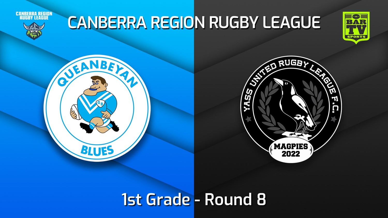 MINI GAME: Canberra Round 8 - 1st Grade - Queanbeyan Blues v Yass Magpies Slate Image