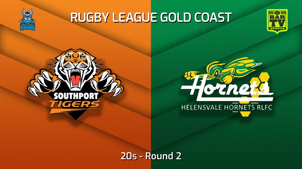 230423-Gold Coast Round 2 - 20s - Southport Tigers v Helensvale Hornets Slate Image