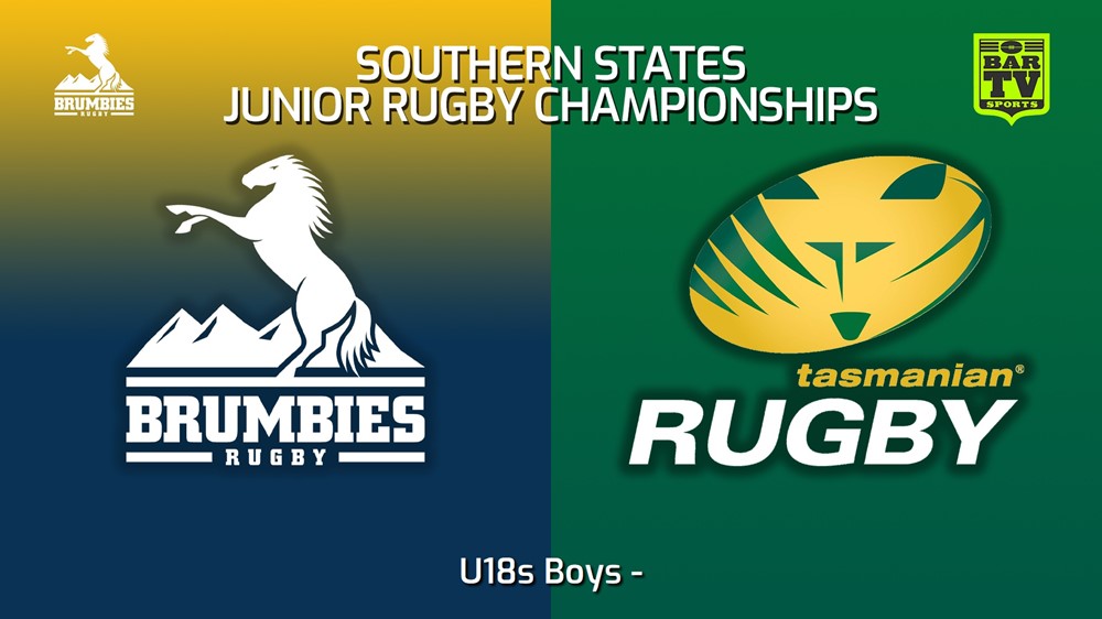 230713-Southern States Junior Rugby Championships U18s Boys - Brumbies Country v Tasmania Slate Image