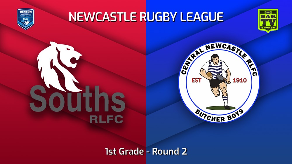 230401-Newcastle RL Round 2 - 1st Grade - South Newcastle Lions v Central Newcastle Butcher Boys Slate Image