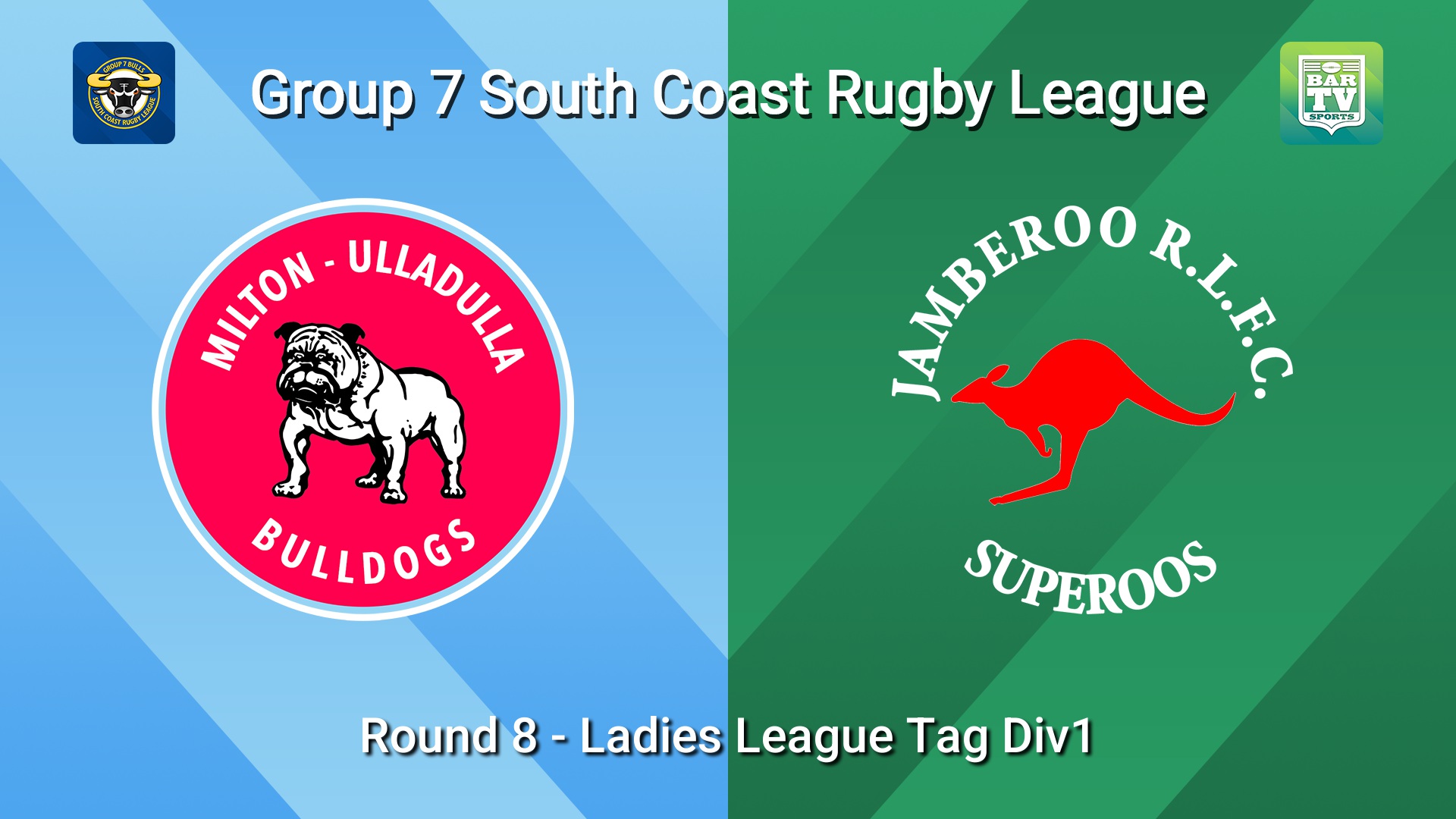 260614-video-South Coast Round 8 - Ladies League Tag Div1 - Milton-Ulladulla Bulldogs v Jamberoo Superoos Slate Image
