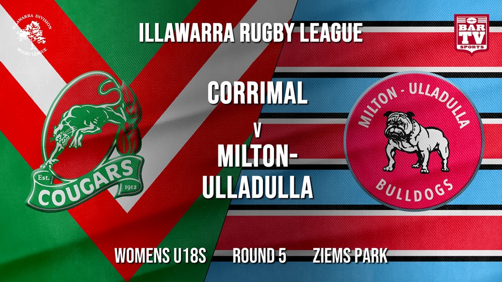 IRL Round 5 - Womens U18s - Corrimal Cougars RLFC v Milton-Ulladulla Bulldogs Slate Image