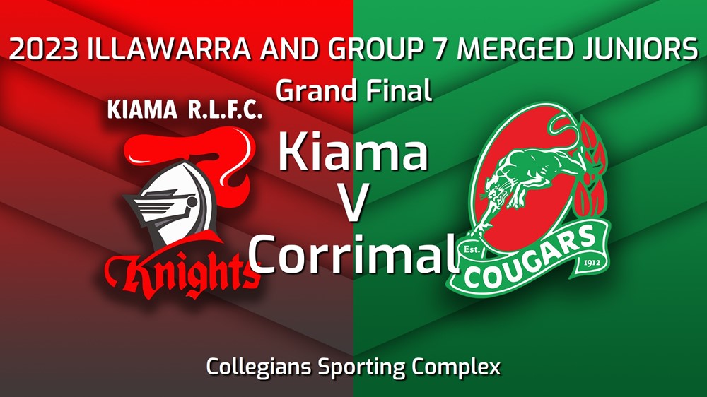 230901-Illawarra and Group 7 Merged Juniors Grand Final - U16 Girls - Kiama Knights v Corrimal Cougars Slate Image