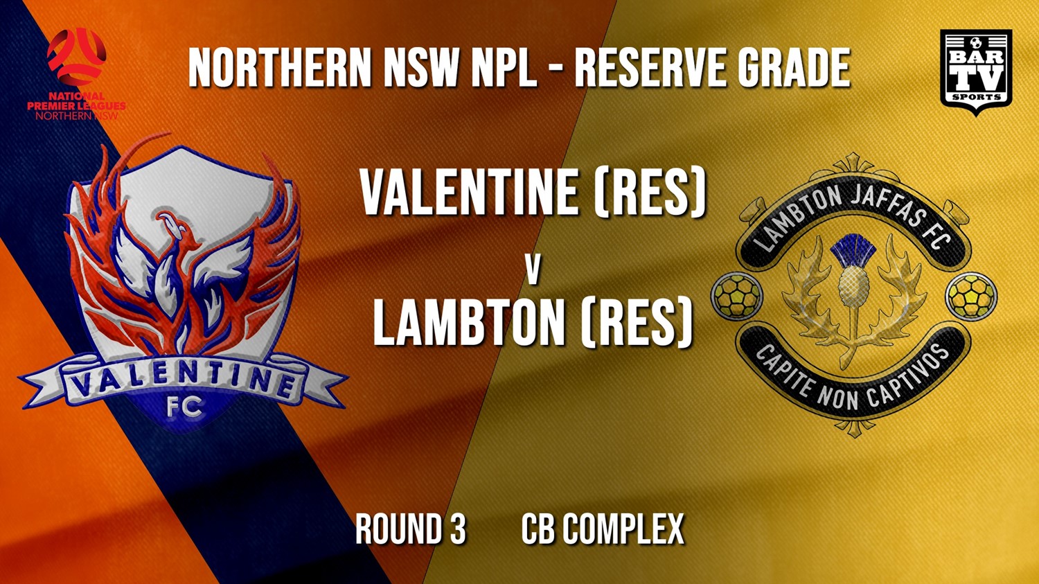 NPL NNSW RES Round 3 - Valentine Phoenix FC (Res) v Lambton Jaffas FC (Res) Minigame Slate Image
