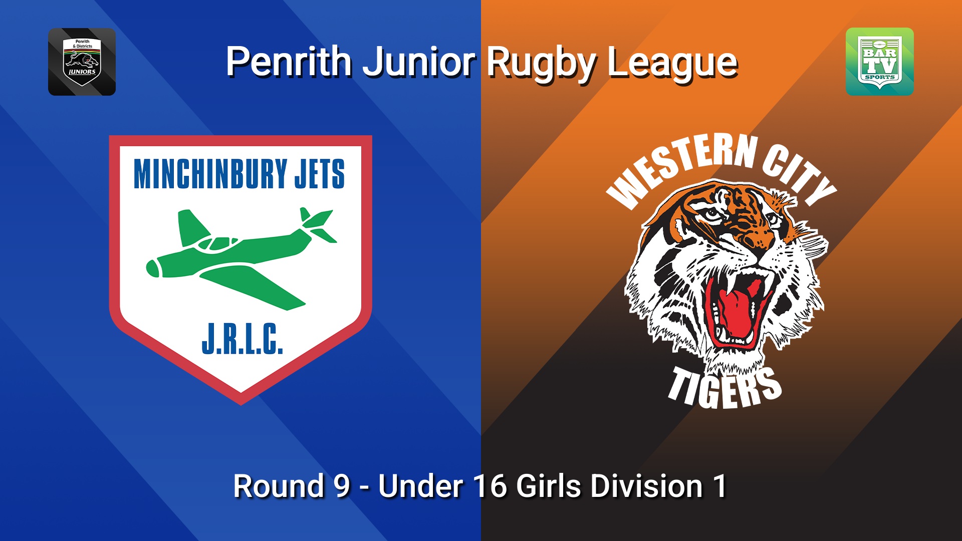 260627-video-Penrith & District Junior Rugby League Round 9 - Under 16 Girls Division 1 - Minchinbury v Western City Tigers Slate Image