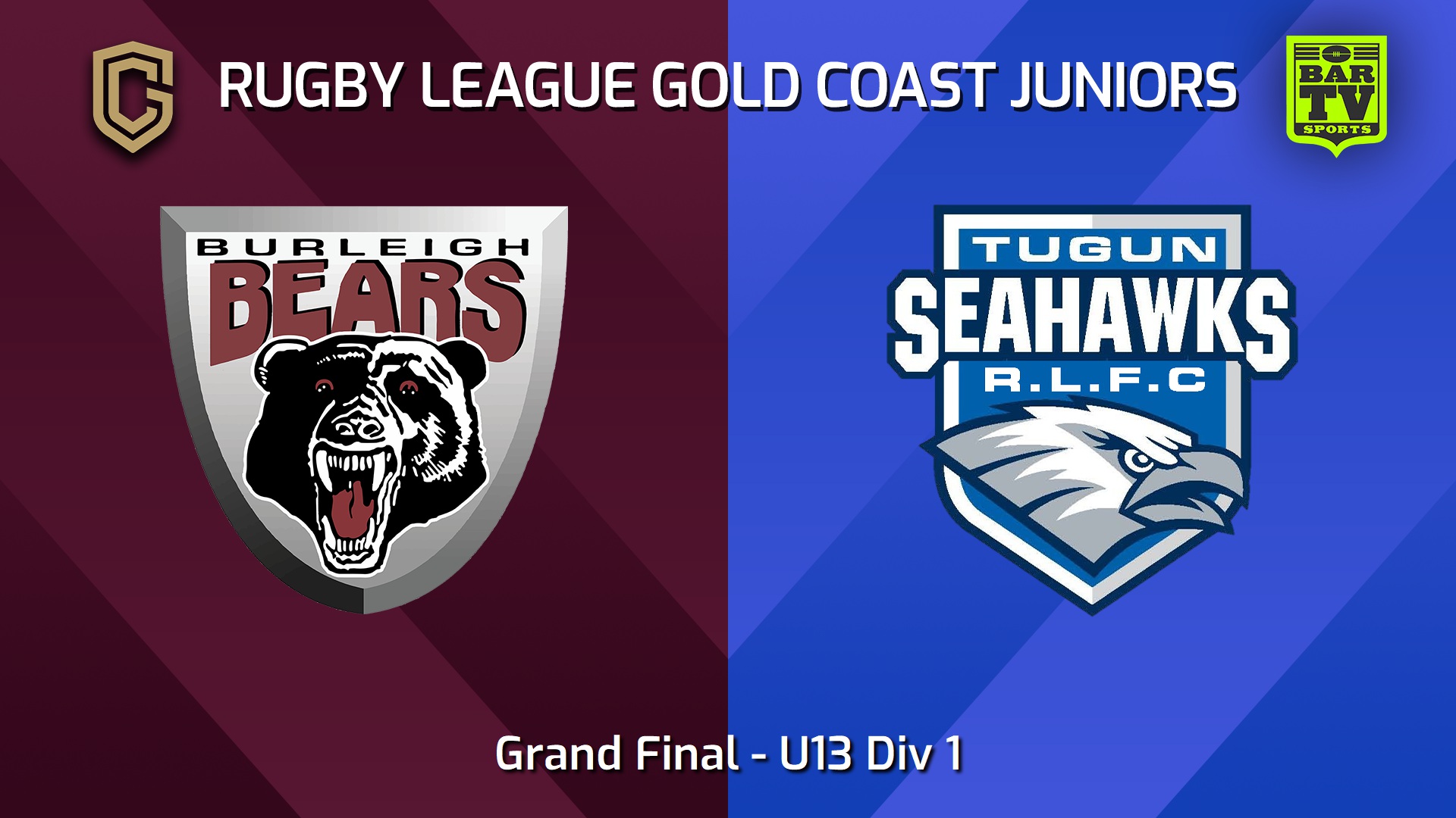 250913-video-Rugby League Gold Coast Juniors Grand Final - U13 Div 1 - Burleigh Bears Juniors v Tugun Seahawks Slate Image