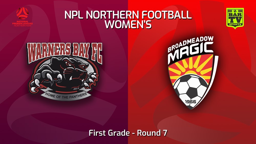 230423-NNSW NPLW Round 7 - Warners Bay FC W v Broadmeadow Magic FC W Minigame Slate Image