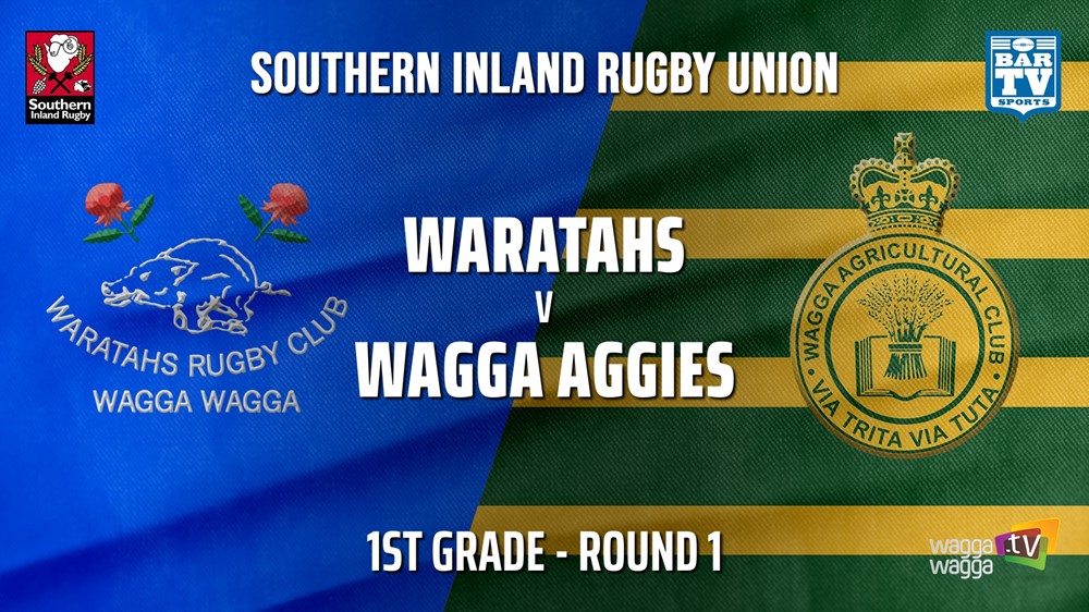 Southern Inland Rugby Union Round 1 - 1st Grade - Wagga Waratahs v Wagga Agricultural College Minigame Slate Image