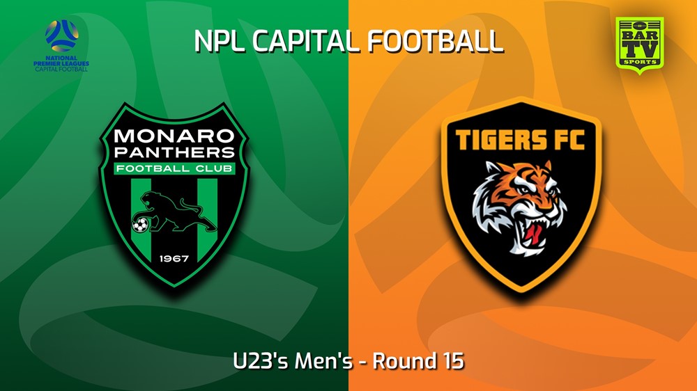 230722-Capital NPL U23 Round 15 - Monaro Panthers U23 v Tigers FC U23 Minigame Slate Image