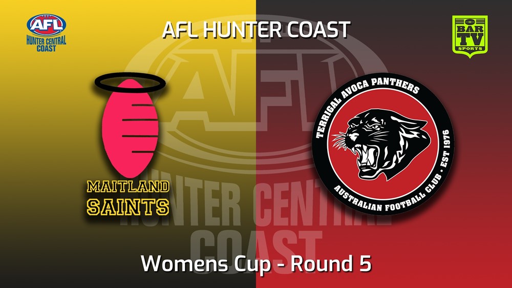 220507-AFL Hunter Central Coast Round 5 - Womens Cup - Maitland Saints v Terrigal Avoca Panthers Slate Image