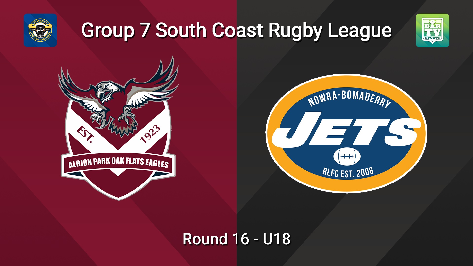 260823-video-South Coast Round 16 - U18 - Albion Park Oak Flats v Nowra-Bomaderry  Slate Image