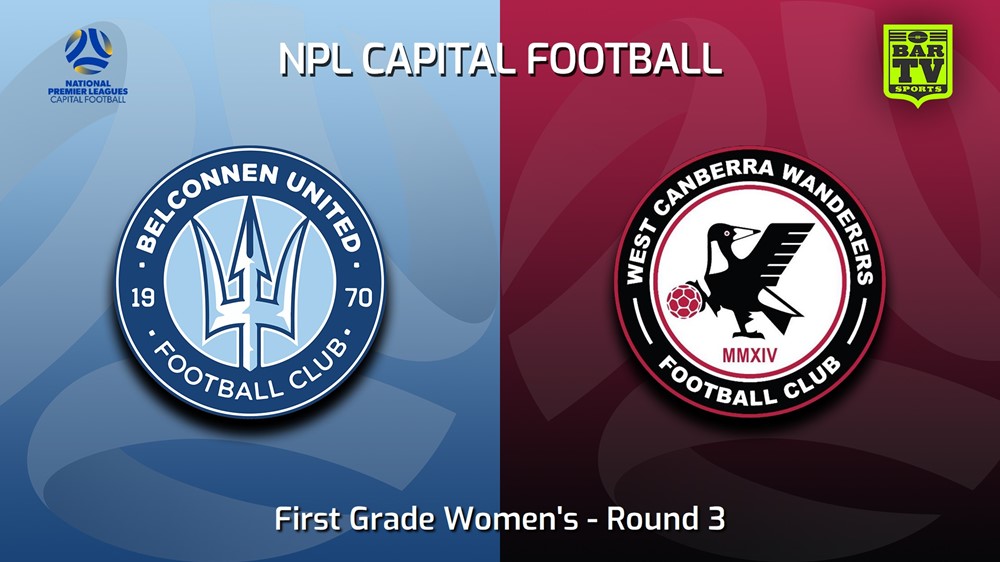 230430-Capital Womens Round 3 - Belconnen United (women) v West Canberra Wanderers FC (women) Slate Image