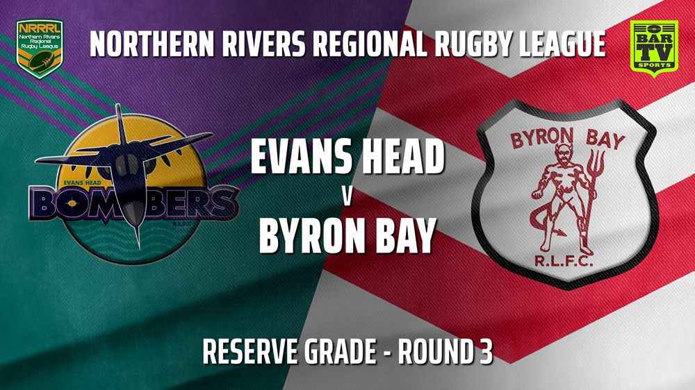 210516-NRRRL Round 3 - Reserve Grade - Evans Head Bombers v Byron Bay Red Devils Slate Image