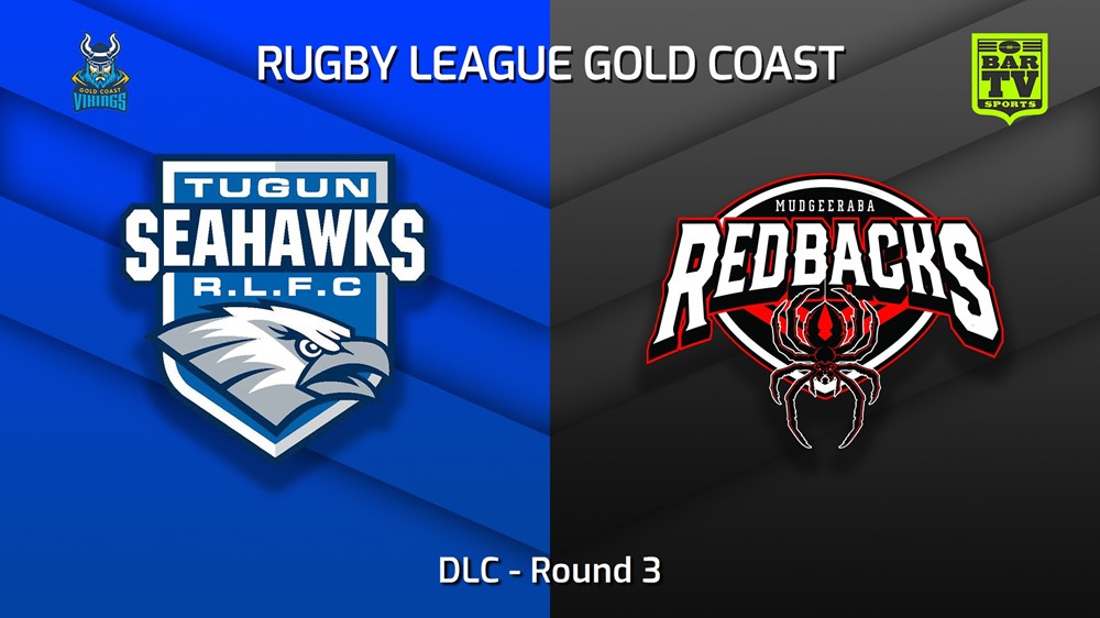 230507-Gold Coast Round 3 - DLC - Tugun Seahawks v Mudgeeraba Redbacks Minigame Slate Image