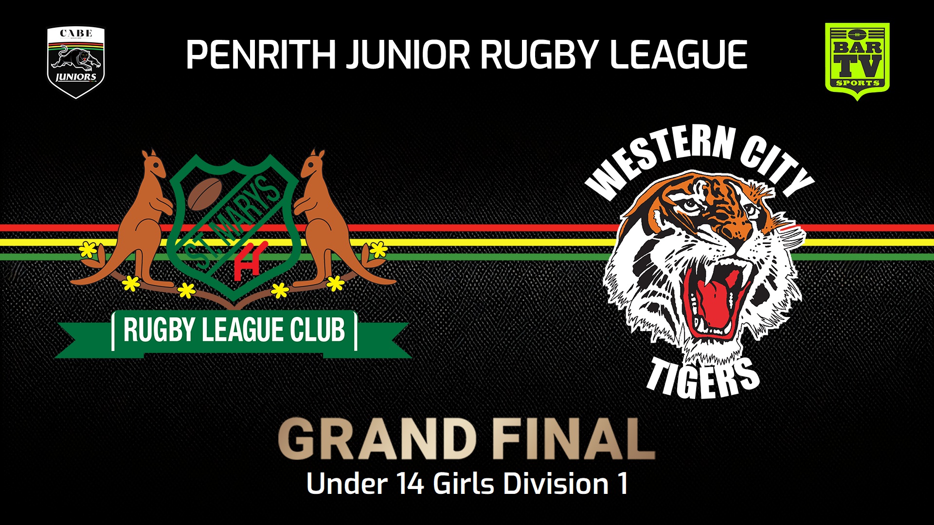 240907-video-Penrith & District Junior Rugby League Grand Final - Under 14 Girls Division 1 - St Marys v Western City Tigers Slate Image