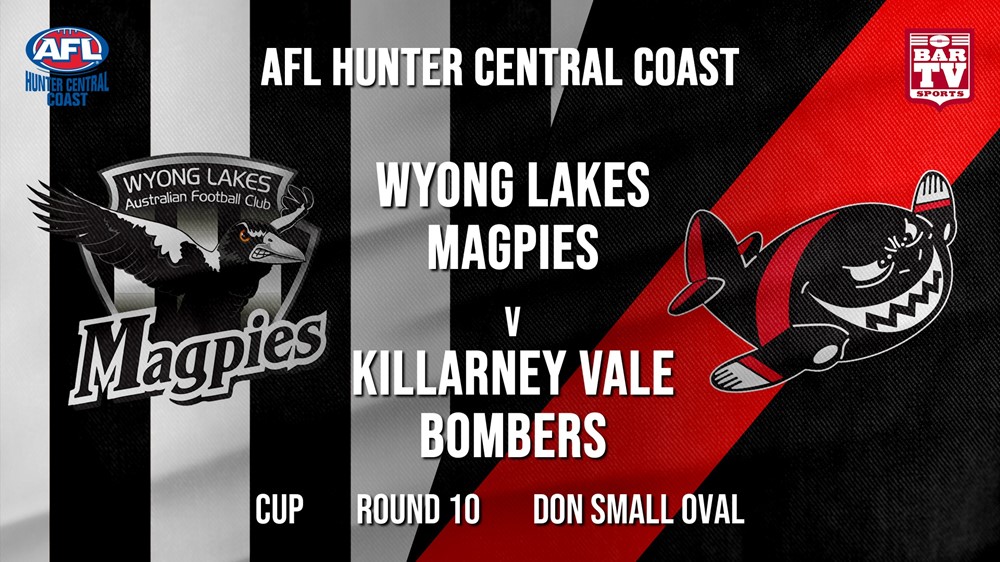 AFL HCC Round 10 - Cup - Wyong Lakes Magpies v Killarney Vale Bombers Slate Image