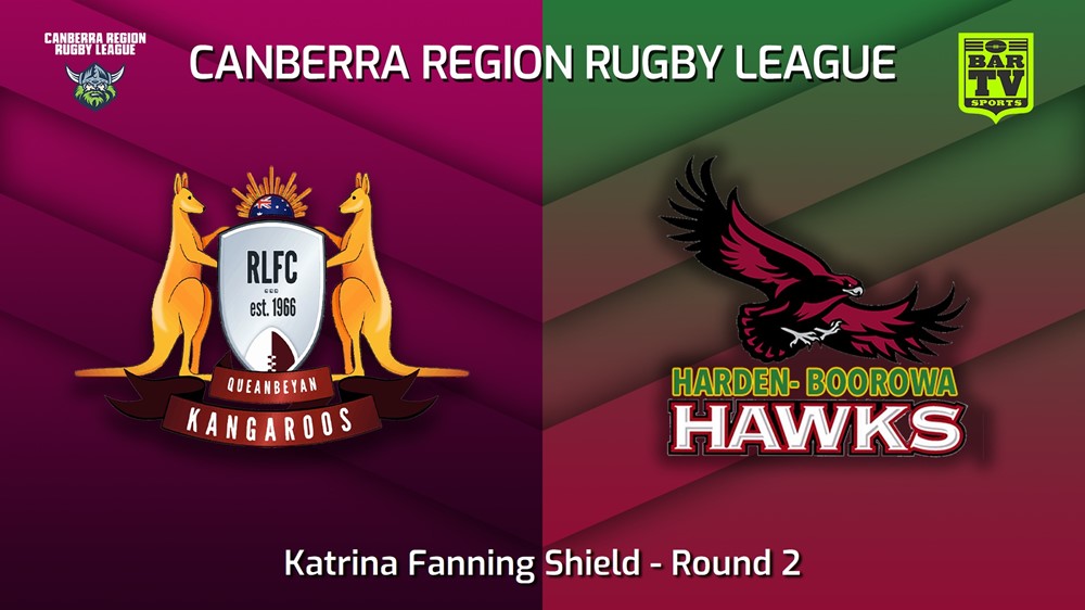 230722-Canberra Round 2 - Katrina Fanning Shield - Queanbeyan Kangaroos v Harden Worhawks Slate Image