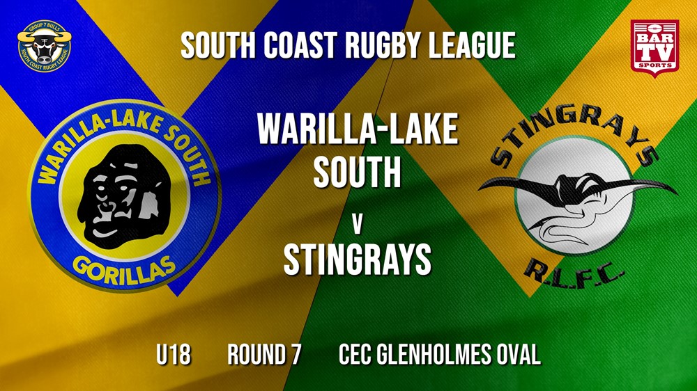 Group 7 RL Round 7 - U18 - Warilla-Lake South v Stingrays of Shellharbour Slate Image