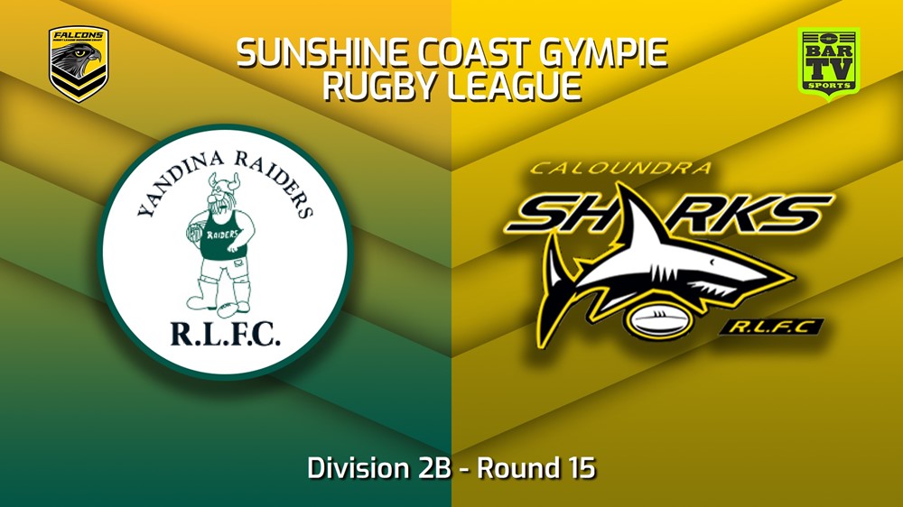220730-Sunshine Coast RL Round 15 - Division 2B - Yandina Raiders v Caloundra Sharks Slate Image
