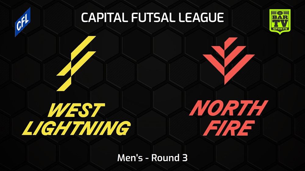 231103-Capital Football Futsal Round 3 - Men's - West Canberra Lightning v North Canberra Fire (1) Slate Image