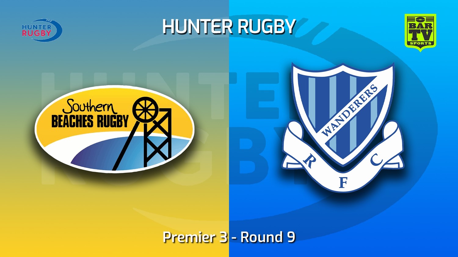 MINI GAME: Hunter Rugby Round 9 - Premier 3 - Southern Beaches v Wanderers Slate Image