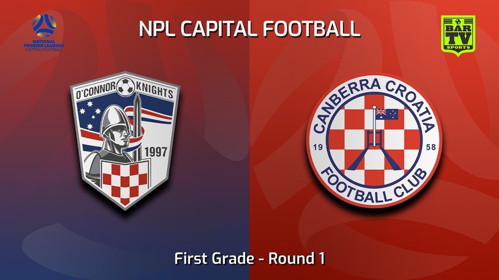 230401-Capital NPL Round 1 - O'Connor Knights SC v Canberra Croatia Slate Image