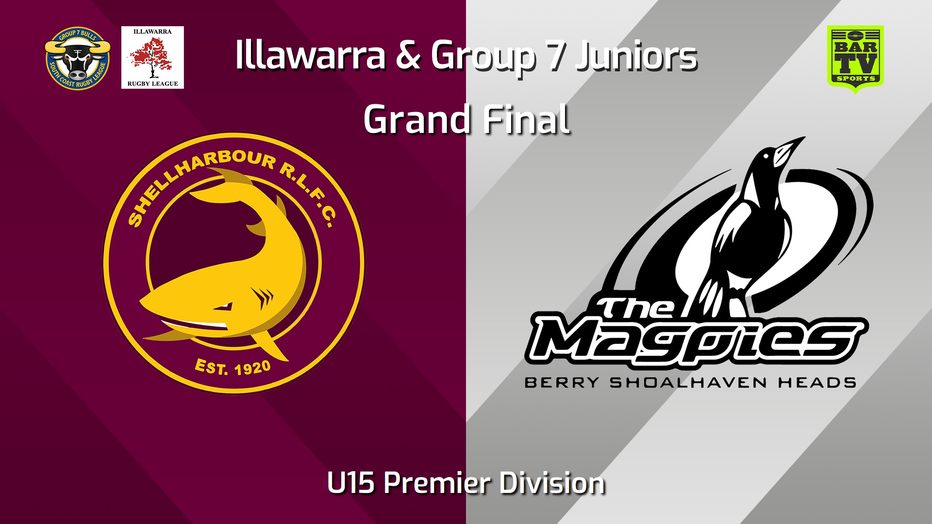 250907-video-Illawarra and Group 7 Merged Juniors Grand Final - U15 Premier Div - Shellharbour Sharks v Berry-Shoalhaven Heads Slate Image