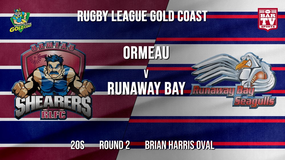 RLGC Round 2 - 20s - Ormeau Shearers v Runaway Bay Slate Image
