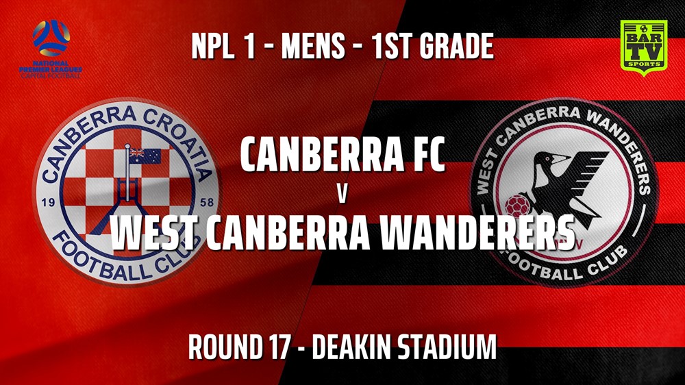 MINI GAME: Capital NPL Round 17 - Canberra FC v West Canberra Wanderers Slate Image