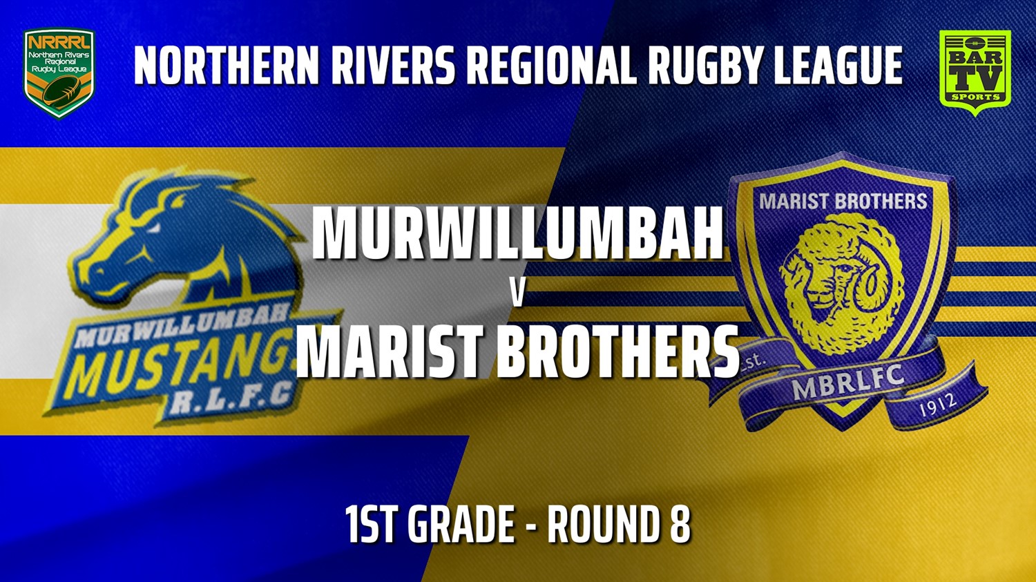 210627-Northern Rivers Round 8 - 1st Grade - Murwillumbah Mustangs v Lismore Marist Brothers Rams Minigame Slate Image