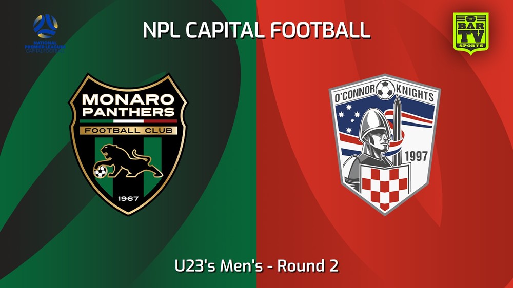 240413-Capital NPL U23 Round 2 - Monaro Panthers U23 v O'Connor Knights SC U23 Minigame Slate Image
