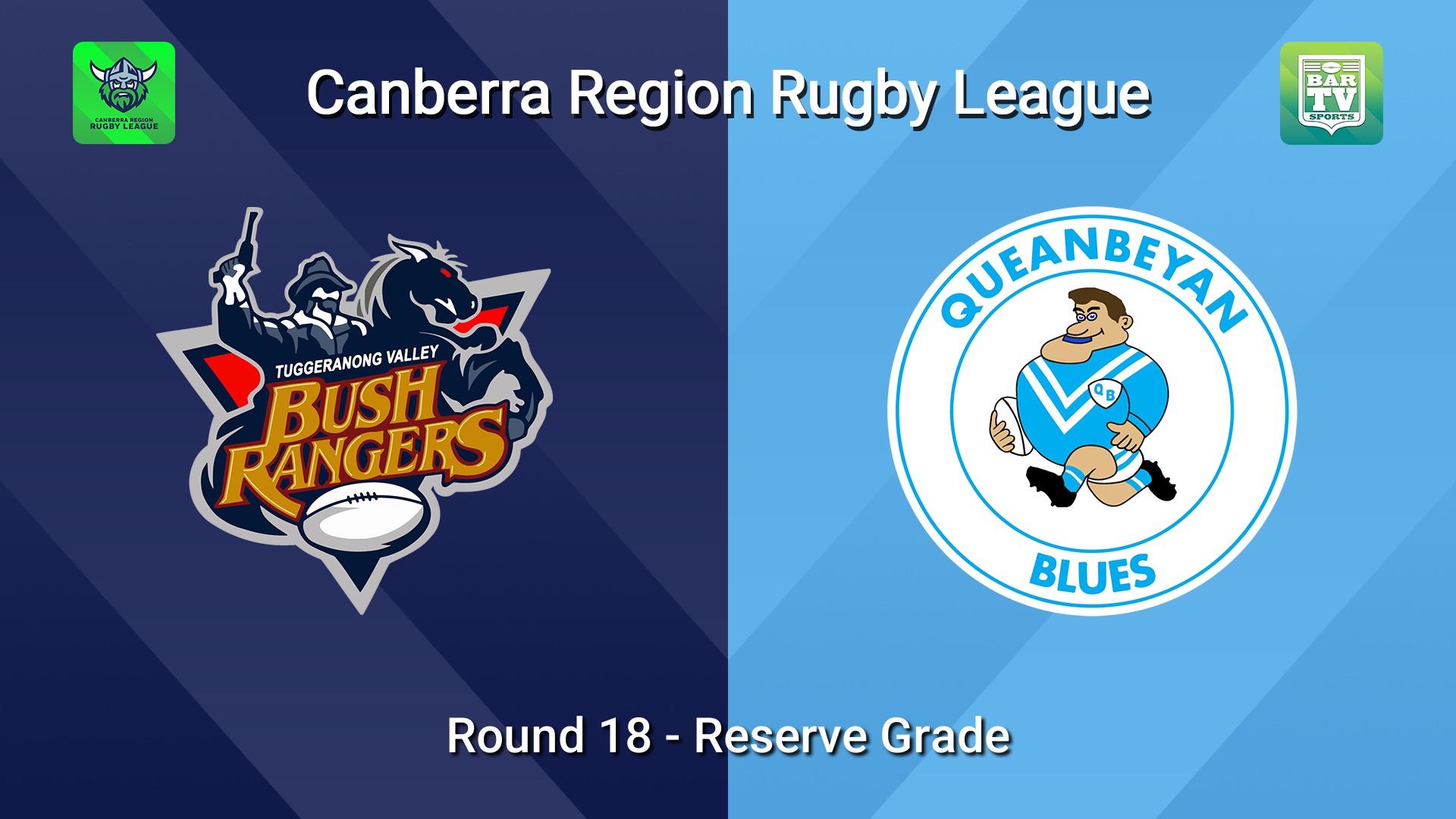 260822-video-Canberra Round 18 - Reserve Grade - Tuggeranong Bushrangers v Queanbeyan Blues Slate Image