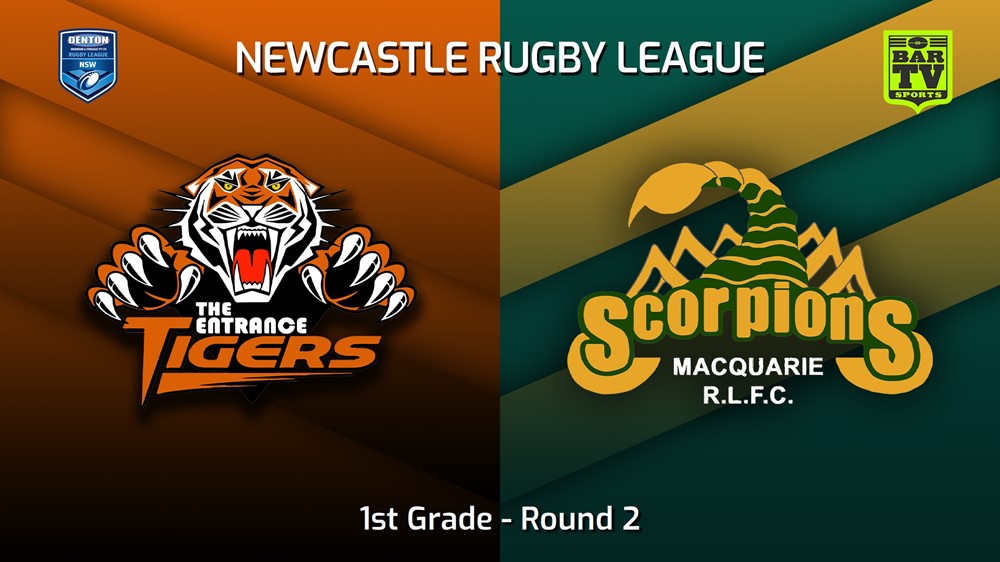 230401-Newcastle RL Round 2 - 1st Grade - The Entrance Tigers v Macquarie Scorpions Slate Image