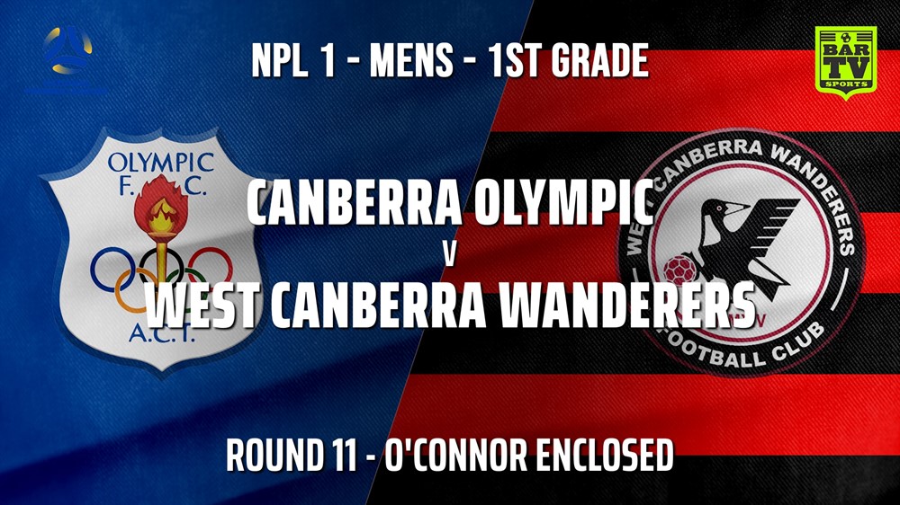 210626-Capital NPL Round 11 - Canberra Olympic FC v West Canberra Wanderers Slate Image