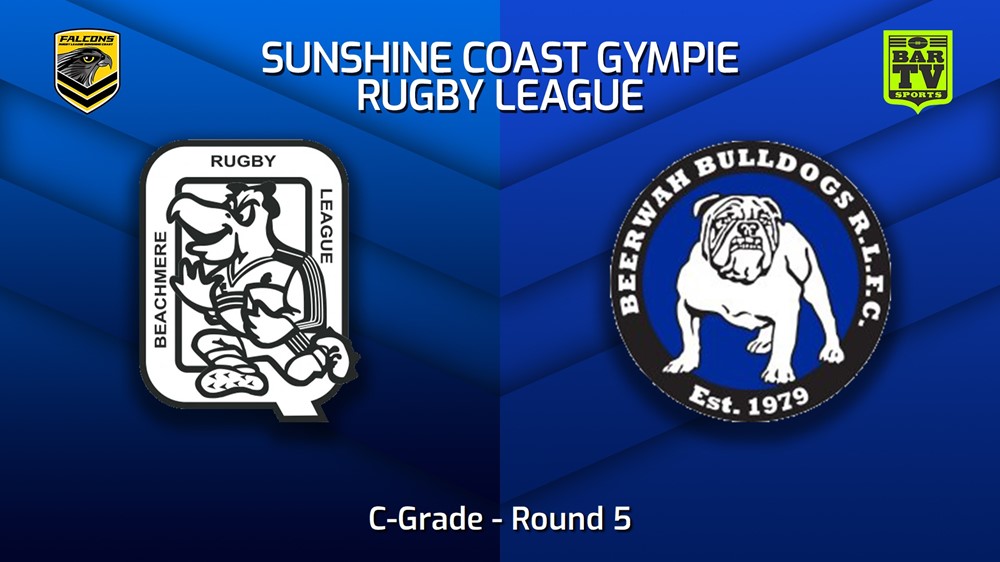 230506-Sunshine Coast RL Round 5 - C-Grade - Beachmere Pelicans v Beerwah Bulldogs Slate Image