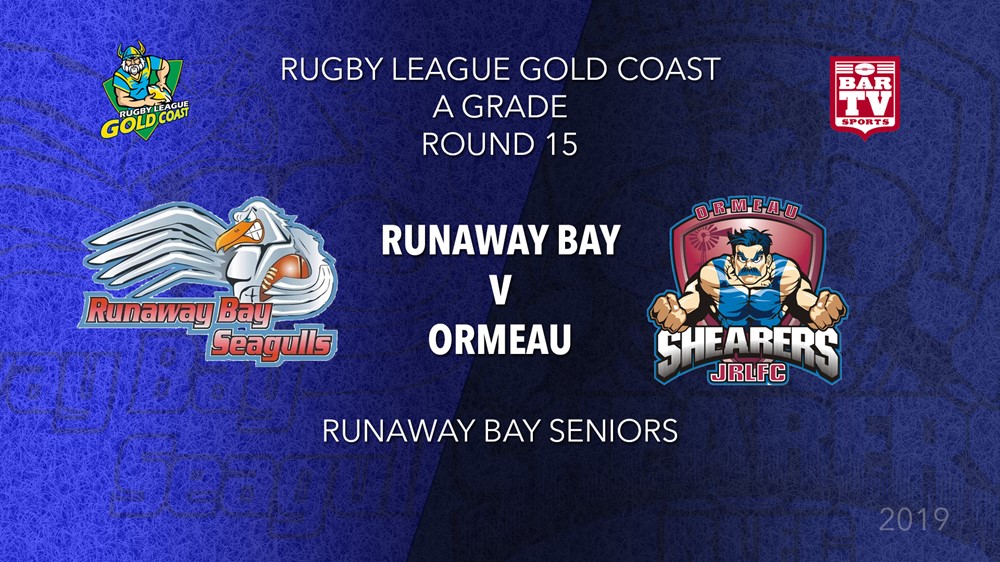 RLGC Round 15 - A Grade - Runaway Bay v Ormeau Shearers Slate Image