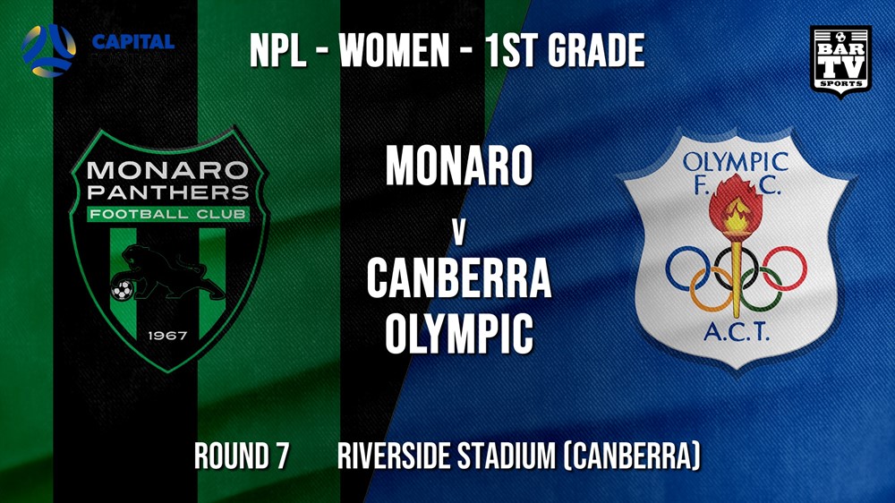 NPLW - Capital Round 7 - Monaro Panthers FC (women) v Canberra Olympic FC (women) Minigame Slate Image