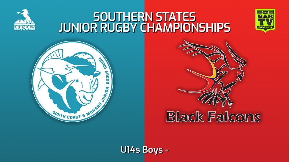 230711-Southern States Junior Rugby Championships U14s Boys - South Coast-Monaro v South Australia Minigame Slate Image