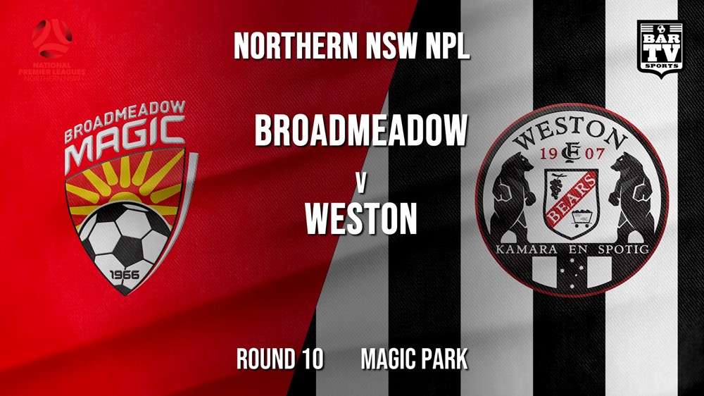 NPL - NNSW Round 10 - Broadmeadow Magic v Weston Workers FC Slate Image