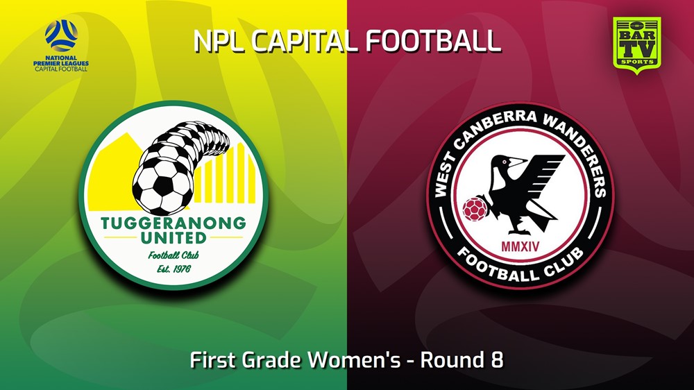 230528-Capital Womens Round 8 - Tuggeranong United FC (women) v West Canberra Wanderers FC (women) Slate Image