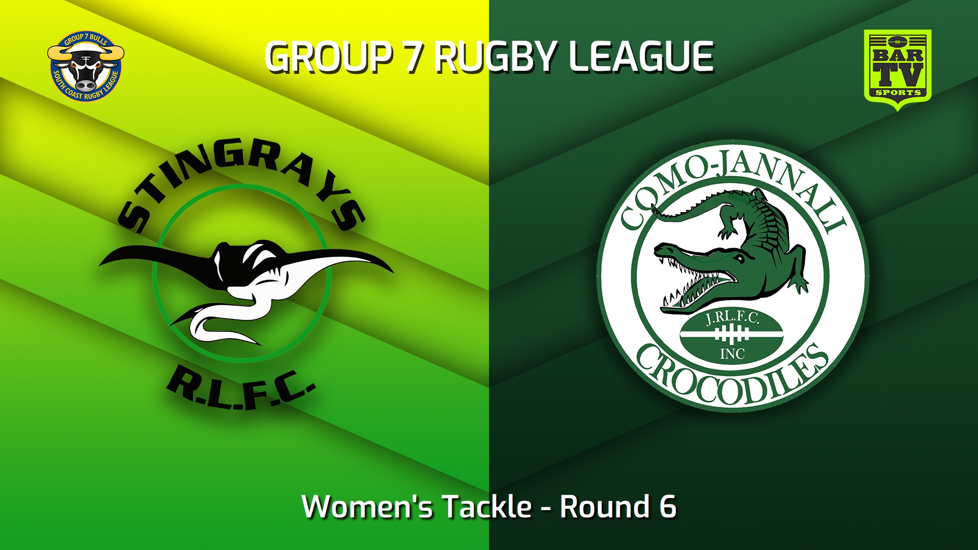 230604-South Coast Round 6 - Women's Tackle - Stingrays of Shellharbour v Como Jannali Crocodiles Slate Image