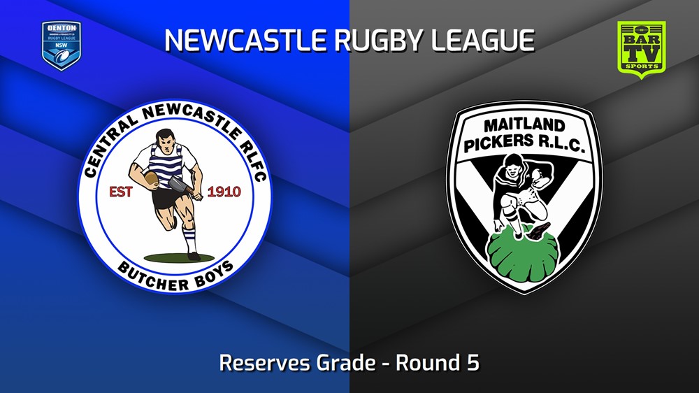 230423-Newcastle RL Round 5 - Reserves Grade - Central Newcastle Butcher Boys v Maitland Pickers Slate Image